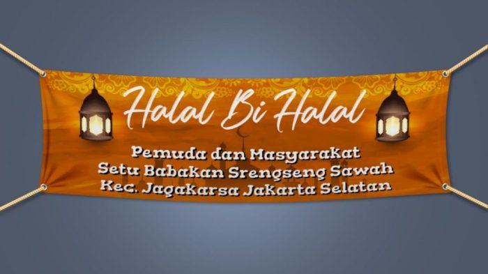 Contoh desain banner halal bihalal