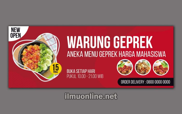 Contoh Desain Banner Warung Panduan Lengkap