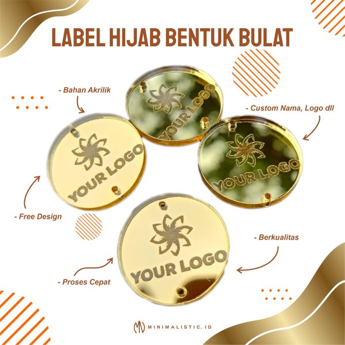 Contoh desain label hijab