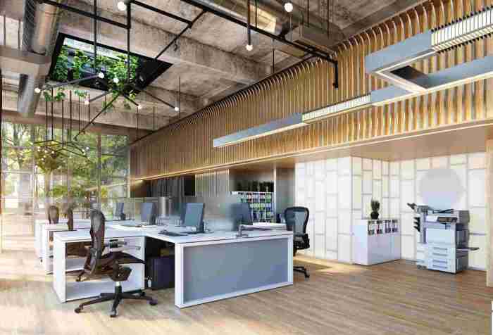 Contoh desain interior kantor